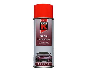 Aérosol Fluorescent Auto-K - Bombe Aérosol Spray de Peinture Fluorescente Auto Moto - Rouge - 400 ml - Ref. 233088