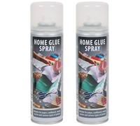 Aerosol Lot de 2 flacons de colle aérosol 300 ml (280 g) - Colle industrielle - Extra forte et permanente - Colle en spray forte et rapide pour une pose permanente