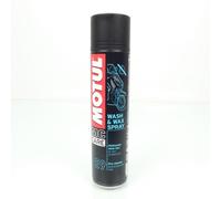 Aérosol nettoyage à sec sans eau Motul E9 Wash & Wax Spray 400mL pour moto Neuf