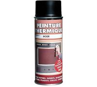 AEROSOL PEINTURE THERMIQUE NOIRE 400ML RESITANTE AUX FLAMMES ET A HAUTE TEMPERATURE POUR INSERT POELE, FOYER CHEMINEE, FOUR CUISINE
