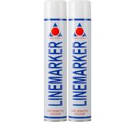 Aerosol Solutions Peinture de Marquage au Sol - Bombe Blanche 750 ml, Aérosol Traçage Gazon, Route, Parking, Séchage Rapide - Pack de 1 (Lot de 2)