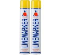 Aerosol Solutions Peinture de Marquage au Sol - Bombe Jaune 750 ml, Aérosol de Traçage Haute Visibilité, Gazon, Route - Pack de 1 (Lot de 2)