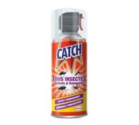 Catch - Insecticide aérosol Expert Volants et Rampants - Tous insectes - 400 mL