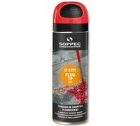 Bombe de peinture - Traceur de chantier SOPPEC rouge fluo s mark 3-6 mois - 141913
