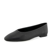 Aerosoles Femme Amelie Ballerines, Cuir grainé Noir, 42 EU