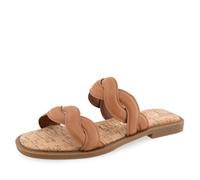 Aerosoles Femme Colette Sandale Glissante, Similicuir Brun Clair, 37.5 EU