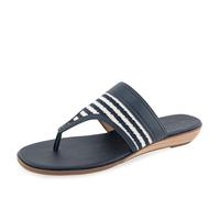 Aerosoles Femme Gesa Tongues, Lait de Poule à Rayures Bleu Marine, 35 EU