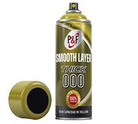 AEROSOLES P&F Smooth Layer 3D Print, Filler Primer, Mastic de remplissage pour impression 3D, Apprêt en Spray pour Impression 3D, Post-Traitement PLA, Mastic de Remplissage, 400 ml (NOIR)