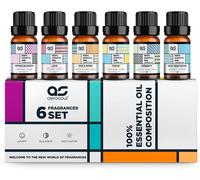 Aerosoul Essential Oil For Diffuser,Essential Oil Set 6 (10ml),100% Blends Essential Oils,Home Fragrance,Essential Oil,100% Essential Oils,Unique