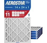 Aerostar Allergen & Pet Dander Lot de 6 filtres à air plissés 14 x 24 x 1 MERV 11