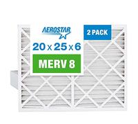 Aerostar MERV 8 Lot de 2 filtres à air plissés de rechange pour Aprilaire Space-Gard 2200 Dimensions réelles : 49 x 61 x 15 cm