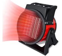 Aérotherme à économie d'énergie 3000 watts Appareil de chauffage silencieux en céramique Chauffage électrique avec protection contre la surchauffe et chauffage rapide Chauffage de chantier pour maison