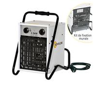 Aérotherme électrique portable avec support mural - SOVELOR-DANTHERM - B33/S