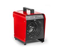 Aérotherme Électrique Professionnel 3 kW TROTEC TDS 19 E - Chauffage Soufflant de Chantier, Atelier, Garage - Thermostat Réglable, 2 Niveaux de Chauffe, Boîtier Double Paroi - Portable, Chaleur Propre