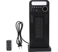Aérotherme, PTC céramique, télécommande, noir