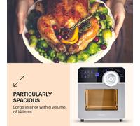 AeroVital Cube Chef Friteuse à air chaud 1700 W 14 litres 16 programmes Chaleur de dessus et de dessous