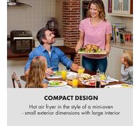 AeroVital Cube Friteuse à air chaud 1600W 12L 16 programmes - noire