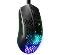 Aerox 3 - Souris Gaming Rgb Perforée - Conception Étanche Ultralégère - Capteur Optique Truemove Core 8 500 Dpi - Onyx