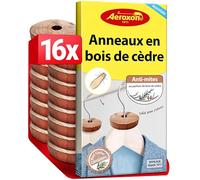Aeroxon Anti Mites Textiles 16x - Anneaux Bois de Cèdre