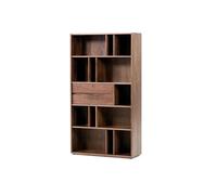 AERTSDFGT Bibliothèques Bibliothèque en Bois, vitrine de Figurines de Chambre à Coucher, Armoire de Rangement à Porte Rabattable au Sol Meubles de Décoration Intérieure