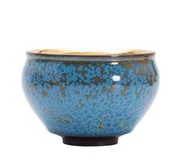 AERTSDFGT Petites tasses à Thé Bol à thé fait main, changé au four, tasse de bureau, bol doré, grande simple Tasses à thé Kungfu