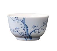 AERTSDFGT Petites tasses à Thé Tasse à thé chinoise en céramique, fleur de prunier peinte la main, tasse d'hôte, personnelle, unique Tasses à thé Kungfu