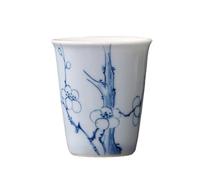 AERTSDFGT Petites tasses à Thé Tasse à thé en céramique de fleur prunier peinte la main, tasse parfumée exquise, service Kung Fu, bureau après-midi Tasses à thé Kungfu