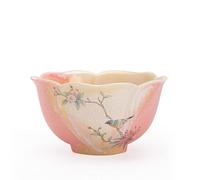 AERTSDFGT Petites tasses à Thé Tasse à thé en céramique émaillée cristal décor floral et oiseau, tasse hôtesse, bec fleuri, service Tasses à thé Kungfu