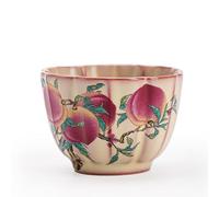 AERTSDFGT Petites tasses à Thé Tasse à thé en céramique pastel Lard Jelly Nine Peach, tasse d'hôte, d'invité, exquise Tasses à thé Kungfu