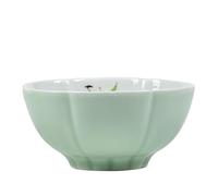 AERTSDFGT Petites tasses à Thé Tasse à thé en céramique peinte la main avec motif de fleurs litchi, couleur sous glaçure, for une dégustation personnelle Tasses à thé Kungfu
