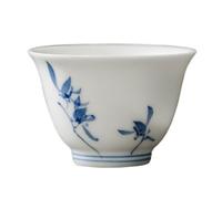AERTSDFGT Petites tasses à Thé Tasse à thé orchidée papillon peinte à la main de Style chinois, tasse d'hôte, service à thé Kung Fu en céramique for la maison, tasse à thé simple Tasses à thé Kungfu