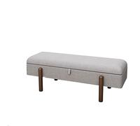 AERTSDFGT Rectangulaire avec Rangement Chambre Lit Fin Tabouret Simple Salon en Bois Massif Long Sac Souple De Mode Vestiaire Hall D'entrée Tabouret Long Repose-Pieds