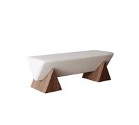 AERTSDFGT Tabouret à Chaussures en Bois Massif, Tabouret Bas rétro, for Salon, canapé, Chambre Coucher, Bout de lit, Petit Tabouret Long Repose-Pieds(120x45x45cm)