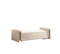 AERTSDFGT Tabouret de canapé Salon Simple, Tabouret à Langer créatif for Centre Commercial, vestiaire, Chevet Chambre Coucher Tabouret Long Repose-Pieds(White,140x45x45cm)