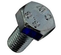 AERZETIX - 10 Boulons - Tête 6 pans - M8x16mm - DIN933 - Acier zingué - C18959