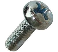 Aerzetix: 100 boulons vis à tête cylindrique M2x6mm DIN7985A Acier zingué Empreinte PH1 cruciforme Phillips C18194