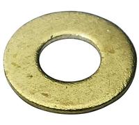 Aerzetix: 100x rondelle Plate M2 Ф5mm H0.3mm DIN125A Laiton C19037