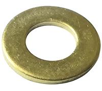 Aerzetix: 100x rondelle Plate M4 Ф9mm H0.8mm DIN125A Laiton C19046