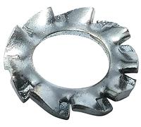 AERZETIX - 100x Rondelles - Frein Dents Denture Extérieure - M3 Ф6mm - Acier zingué - C19104