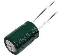 Aerzetix: 10x Condensateur Chimique Low ESR 470µF ±20% 35V THT 105°C 3000h Ø10x16mm Radial 60mΩ 1210mA C14657