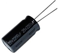 Aerzetix: 10x Condensateur électrolytique Chimique 2200µF ± 20% 25V THT 105°C 2000h Ø12,5x25mm Radial