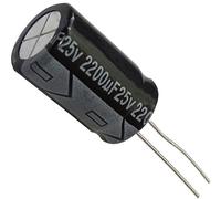AERZETIX - 10x - Condensateur électrolytique Chimique - Radial - 2200µF ± 20% 25V THT 105°C 2000h Ø12,5x20mm - C13116