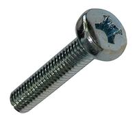 AERZETIX - 25 Boulons - Tête cylindrique - M4x20mm - DIN 7985A - Acier zingué - Empreinte cruciforme PH2 - C18798