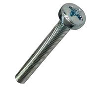 AERZETIX - 25 Boulons - tête cylindrique - M4x35mm - DIN 7985A - Acier zingué - Empreinte cruciforme PH2 - C18785