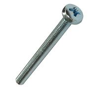 Aerzetix: 25 boulons vis à tête cylindrique M4x45mm DIN7985A acier zingué empreinte PH2 cruciforme Phillips C18764