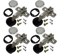 AERZETIX: 4 charnières invisibles pour porte en glace vitre en applique recouvrement total C41032