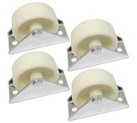 AERZETIX: 4x Roue roulette pour meuble platine fixé Ø40mm W24mm H44mm 25kg plaque de montage 24x58mm C42659