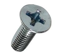 AERZETIX - 50 Boulons - Tête Conique - M4x12mm - DIN965A - Acier zingué - Empreinte PH2 cruciforme - C17563