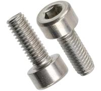 AERZETIX - 50 Boulons - Tête cylindrique - M3x8mm - DIN 912 - Acier Inoxydable A2 - Empreinte Allen - C17559