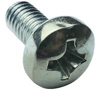 AERZETIX - 50 Boulons - Tête cylindrique - M4x8mm - DIN 7985A - Acier zingué - Empreinte cruciforme PH2 - C18318